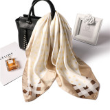 Women  90x90 Big Square Silk Scarf Spring Autumn Women Silk Scarf Wedding Gift Silk Scarf 90x90 Customized