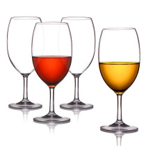 2021 Eco Friendly BPA Free Tritan Transparent Reusable Goblet 550ml Plastic Wine Glasses