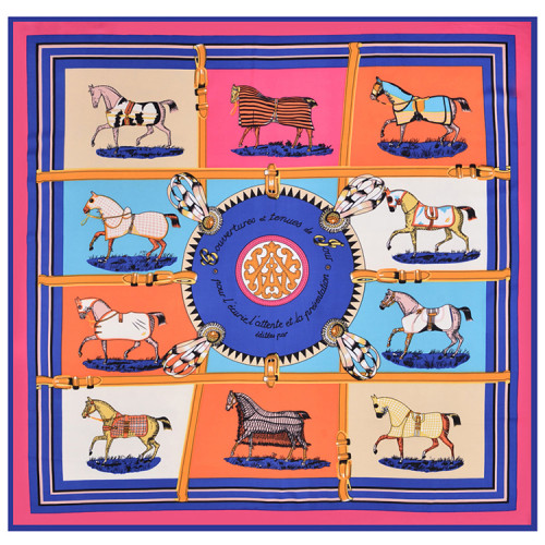 15 Patterns Women New Silk Scarf 70*70cm Small Square Scarf Pattern Ladies Printing Silk Scarf Headband