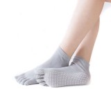 Wholesale New Arrivals Cute Women Non Skid Colorful Five Toe Yoga Sports Socks
