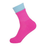 Custom Logo Women Sports Socks Crew Basketball Color Candy Socks Trend Contrast Color Tube Socks Breathable Sweat Absorption Low
