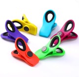 6 pcs plastic magnetic food bag clips grip clamp for chip coffee snack cereal beverage bread keep dry fresh