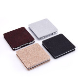 Pocket compact mini makeup mirror vanity pu cosmetic mirror compact mirror