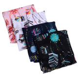 Wholesale high-quality various colors modern silk 90*180cm square printing scarf ladies