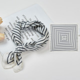 Spring silk scarves women's ins Japanese and Korean hair band binding bag small square scarf