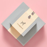 Custom logo 2 pieces cardboard toys dog collar gift packaging box for pet accessories