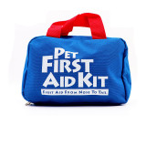 Custom portable pet first aid emergency kit for dog cat with cohesive bandage
