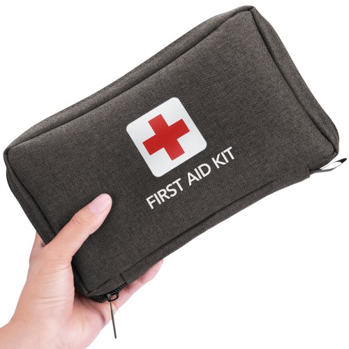 173PCS Waterproof Black  Snowflake First Aid Kit Bag With Travel