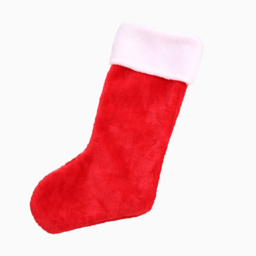 Explosive Christmas Decorations High-End Classic Short Plush Christmas Socks