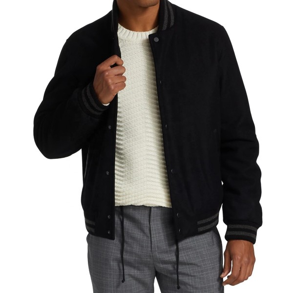 OEM custom patches chenille embroidery virgin wool baseball letterman varsity jacket for men