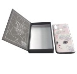 Custom Logo Book Shape Magnetic Closure Paper Cardboard Retail Cell Phone Case Boxes Packaging