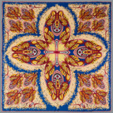 2021 New 130*130cm Luxury Women Cashew Print Square Twill Silk Scarf Gift Fashion Female Shawls Wraps