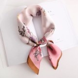 Spring And Autumn Lady Luxury Travel Shawl New Style Printed Large Square Beach Silk Head Scarf