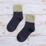 Professional Factory Wholesale Women Cute Cat Embroidery Patchwork Cotton Crew Socks