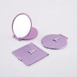 Handheld Beauty Vanity Mirror Mini Handheld Square Shape Makeup Mini Pocket Mirror