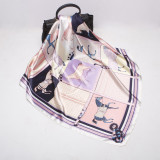 New Style Square Scarf Leopard Print Female Spring Summer Decoration Scarf Various Patterns Silk Satin Scarf 70*70cm