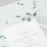 Custom Logo Lid And Bottom Paper Empty Coffee Loose Tea Gift Package Box With Foam