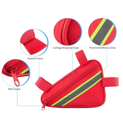 Outdoor Triangular Bicycle Medical Bag First Aid Kit For Riding