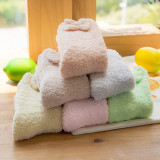 Coral hair bow autumn female home thermal sleep socks thickened loop wholesale bowknot  floor socks