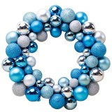35cm plastic Christmas ball wreath