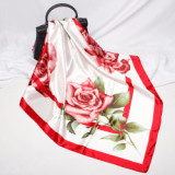 New Style Square Scarf Leopard Print Female Spring Summer Decoration Scarf Various Patterns Silk Satin Scarf 70*70cm