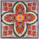 2021 New 130*130cm Luxury Women Cashew Print Square Twill Silk Scarf Gift Fashion Female Shawls Wraps