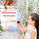 2021 Eco Friendly BPA Free Tritan Transparent Reusable Goblet 550ml Plastic Wine Glasses