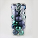 Factory Original Design 6cm Shiny painted decorative  plastic Christmas ball for Christmas tree