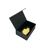 Custom Luxury Rigid Cardboard Book Shape Magnetic Closure Belt Box With Foam Insert For Gift Sets