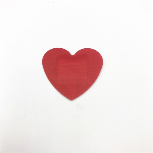 Heart Shape Medical Adhesive Wound Plaster Custom Waterproof Breathable Cartoon Band Aid