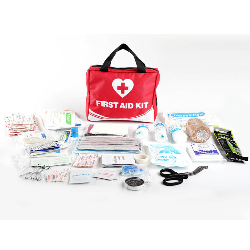 Dongguan city large custom portable first aid emergency kit for travel outdoor school