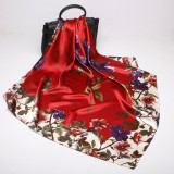 New Style Square Scarf Leopard Print Female Spring Summer Decoration Scarf Various Patterns Silk Satin Scarf 70*70cm