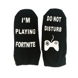 Amazon Wish Hot Sale Three-Dimensional Letter Offset Printing Game Short Or Tube Socks