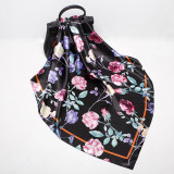 New Style Square Scarf Leopard Print Female Spring Summer Decoration Scarf Various Patterns Silk Satin Scarf 70*70cm