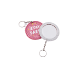 2021 hot sale hand mirror key chain custom acrylic keychain mirror for girls