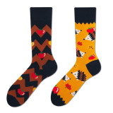 New Creative Personality Men and Women Couple Trendy Socks Fashion Cartoon Trend In Tube Cotton Socks Trendy Brand Men's Socks