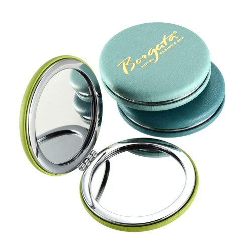 Hot sell mini round shape cheap small compact makeup pocket mirror for promotional