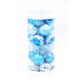 Christmas Ball Ornaments Arrival Plastic New for Xmas and Home Decoration 6cm Light Blue+lake Blue SY XMAS Round PVC Box 20ctns