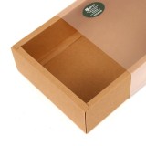 Custom Kraft Paper Box With Window Packaging Box For Sock Underwear