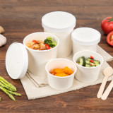 King Garden factory hot sale Biodegradable box Packaging Disposable soup container  Kraft paper container