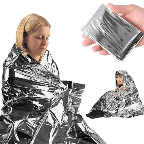 Outdoor emergency blanket foil survival first aid rescue blanket