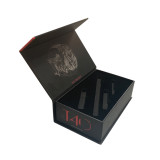 Handmade Custom Logo Luxury Matte Black Rigid Cardboard Book Shaped Groomsmen Corporate Gift Boxes With Magnet