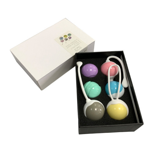 Custom Logo Retail White 2 Pieces Paper Woman Kegel Balls Set Package Boxes For Sex Toy