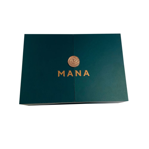 Custom Logo Label Rigid  Enviromental Apparel Packaging  Cardboard Two Door  Magnetic Closure Box