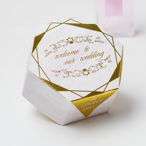 LOW MOQ  Shape Custom Packaging Wedding Paper Candy Box