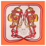 Spring and autumn keychain pattern pleated wrap ladies decorative silk square scarf