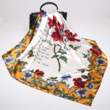 New Style Square Scarf Leopard Print Female Spring Summer Decoration Scarf Various Patterns Silk Satin Scarf 70*70cm