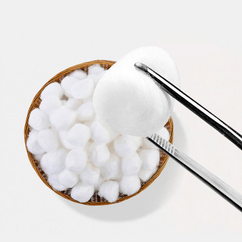 Absorbent 100% cotton gauze balls for medical