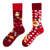New Creative Personality Men and Women Couple Trendy Socks Fashion Cartoon Trend In Tube Cotton Socks Trendy Brand Men's Socks