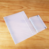 Hot products transparent clear hard pp plastic 6 holes ring binder hard cover file folder for office use with elastic bands